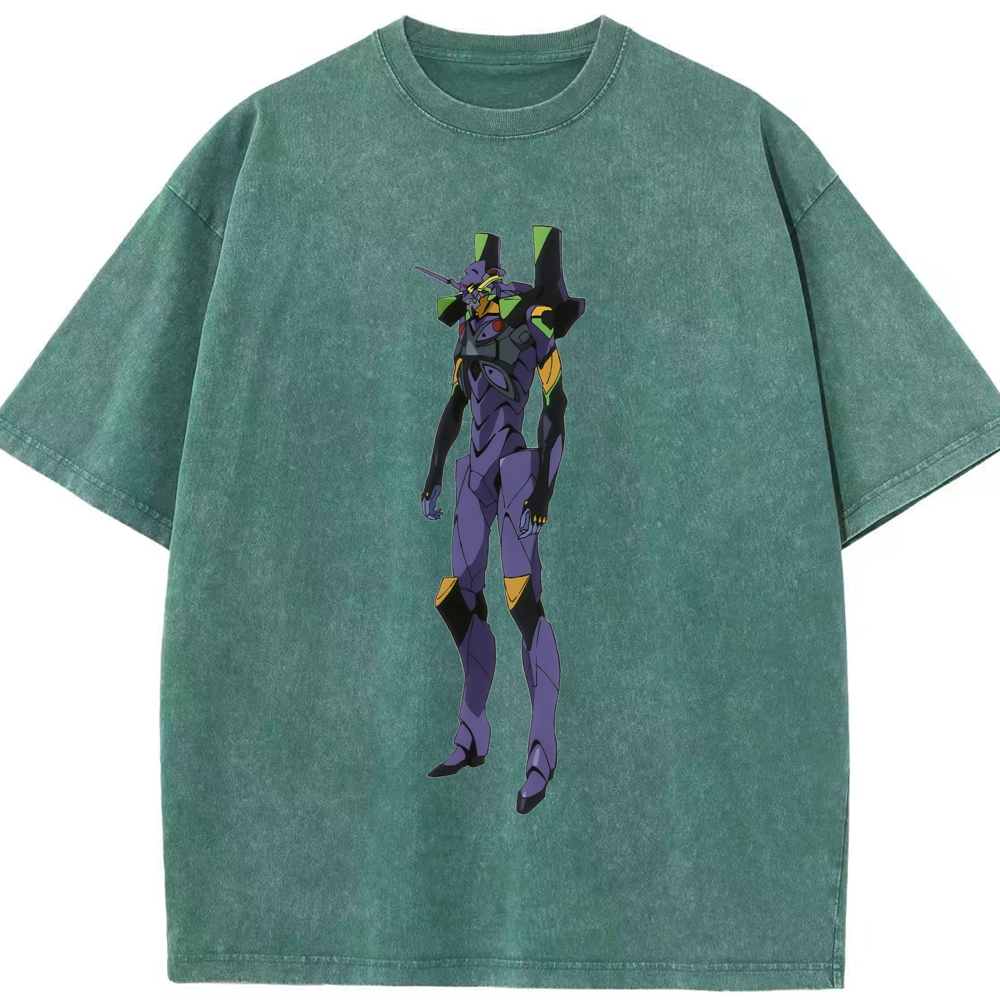 （画像用） EVA 新世紀エヴァンゲリオン 綿100% ヴィンテージ風 半袖Tシャツ（フロントプリント）